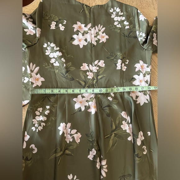 New,Sachin&Babi Tyra Satin Midi Dress,Sz 14,no zipper Pull Tab/zipper Works Exc. - Picture 10 of 11